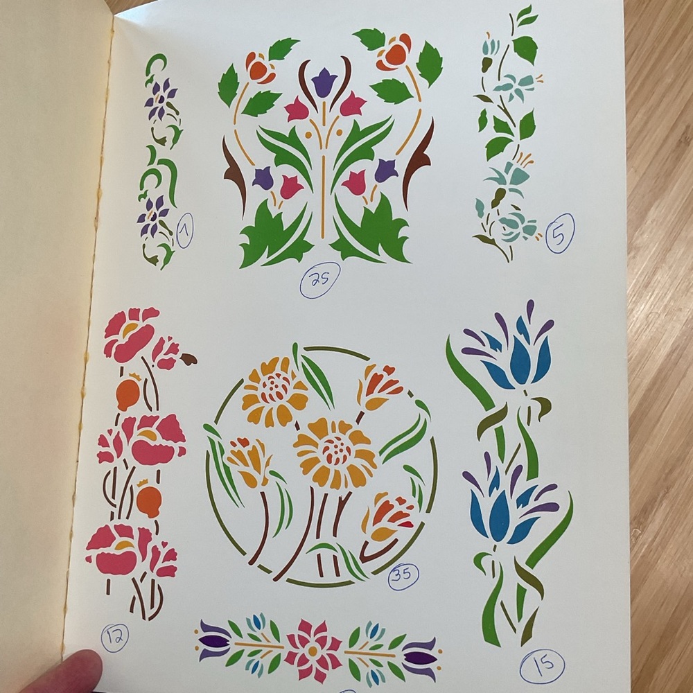 Floral Cut and Use Stencils by Ed Sibbett, Jr. - Picture 4 of 10